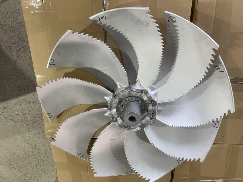 medium size aluminum sickle axial fan 7xl