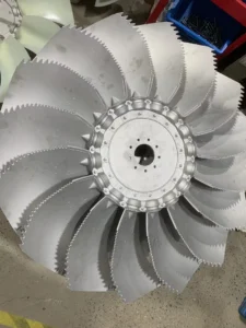 medium size aluminum sickle axial fan 7xl