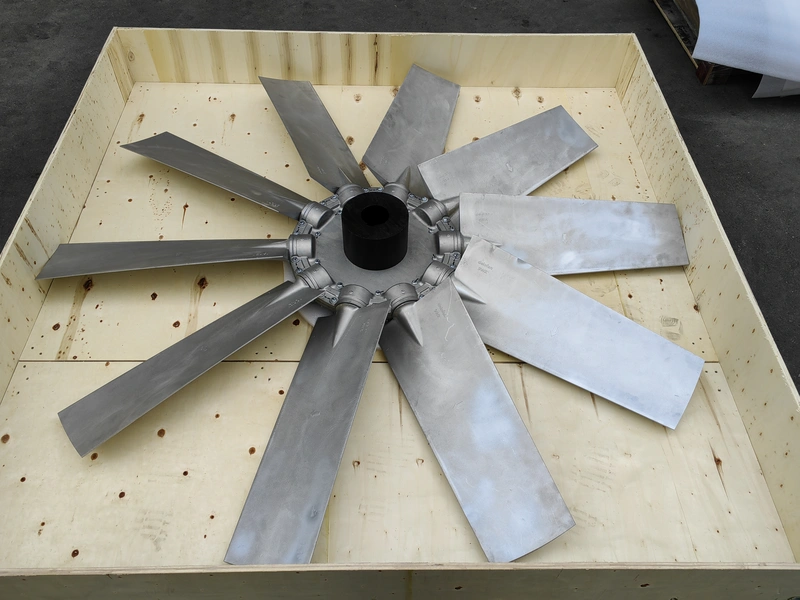 large size aluminum axial fan 9w
