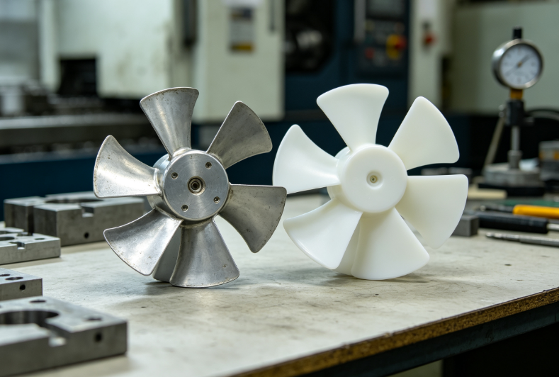 aluminum axial fan vs plastic axial fan-1