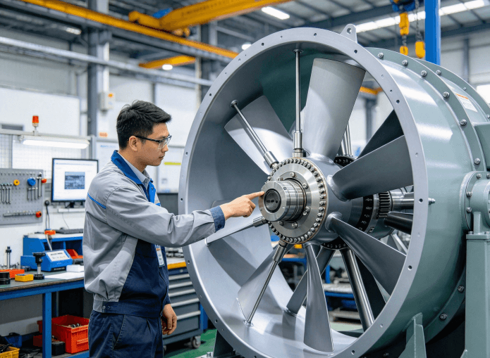 adjustable pitch axial fan-1